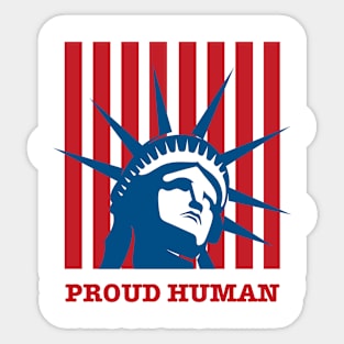 4th of july lady liberty Sticker